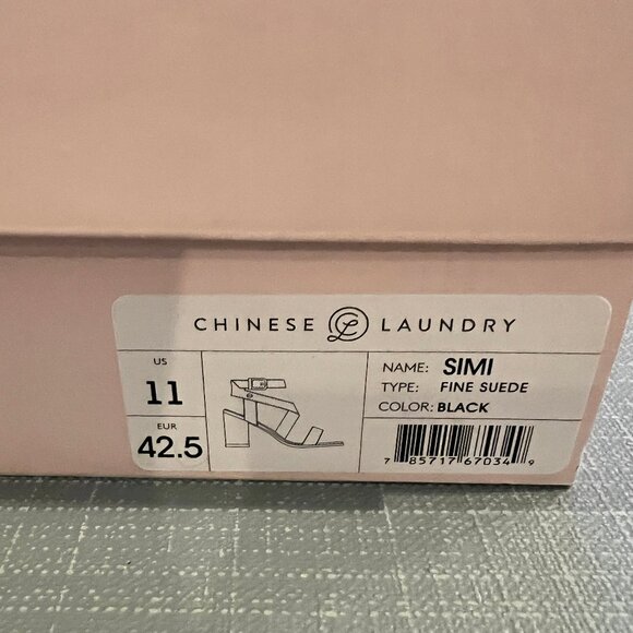 Chinese Laundry SIMI Sandal Heel Black NWT Size 11 - Picture 7 of 7